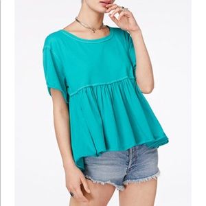 Free people peplum tee
